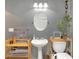 Modern bathroom featuring stand alone sink and stylish fixtures and bamboo accent at 1549 N Avalon Cir, Charleston, SC 29407