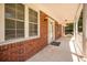 Close up of the red brick on the front porch at 1593 Teague St, Charleston, SC 29407