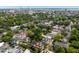 A vibrant aerial view of the neighborhood, showcasing Charleston's unique architecture and tree-lined streets at 16 Trumbo St, Charleston, SC 29401