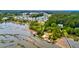 Aerial view of a boat launch with docks surrounded by water and marsh grass at 1723 Bolden Dr, Mount Pleasant, SC 29466