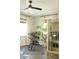 Bright gym with an exercise bike, personal sauna and plenty of natural light from the windows at 1723 Bolden Dr, Mount Pleasant, SC 29466