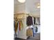 Spacious walk-in closet with wood shelving and organized clothing racks at 1723 Bolden Dr, Mount Pleasant, SC 29466