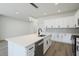 Modern kitchen with quartz counters, stainless appliances, white shaker cabinets and center island at 1906 Gumwood Blvd, North Charleston, SC 29406
