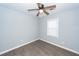 Bright bedroom featuring modern ceiling fan and window, enhancing comfort and natural light at 20 Stratton Dr, Charleston, SC 29420