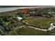 Unique aerial perspective of a home site with river frontage at 200 Wappoo Rd, Charleston, SC 29407