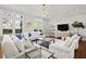 Spacious living room featuring hardwood floors, ample seating, and stylish decor at 2060 Wappoo Hall Rd, Charleston, SC 29412