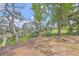 Backyard view of mature trees and a small bench overlooking a marsh at 2340 Ashley River Rd, Charleston, SC 29414