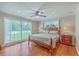 Large main bedroom with hardwood floors and a ceiling fan at 2340 Ashley River Rd, Charleston, SC 29414