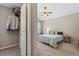 Comfortable main bedroom with neutral tones and a spacious closet at 2488 Stadium Dr, North Charleston, SC 29406