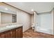 Well-lit bathroom featuring modern fixtures, a vanity, and a tub-shower combination at 282 Marion Rd, Dorchester, SC 29437