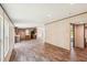 Spacious living room with hardwood floors, recessed lighting, and an open floor plan to the kitchen at 282 Marion Rd, Dorchester, SC 29437
