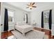 This light and airy bedroom has hardwood floors and stylish accents at 3 Cross Ln, Isle of Palms, SC 29451