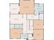 An overhead floorplan showcasing the layout of the rooms and their dimensions on one level of a home at 301 Dunlin Dr, Summerville, SC 29486