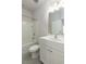 Clean bathroom featuring a shower, a toilet, and a vanity sink at 304 Pathfinder Way, Charleston, SC 29492