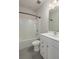 Cozy bathroom with tiled floor, standard-sized toilet, and tiled shower-bathtub combination at 304 Pathfinder Way, Charleston, SC 29492