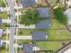 Aerial view showcases backyard and location of the property within the neighborhood at 3257 Timberline Dr, Johns Island, SC 29455