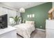 Bright bedroom featuring neutral walls, carpet floors, and a large window at 3257 Timberline Dr, Johns Island, SC 29455