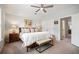 Cozy bedroom with a comfortable bed, stylish bench, and ample natural light at 357 Tupelo Lake Dr, Summerville, SC 29486