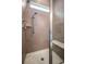 Modern shower with handheld shower head, a shower seat, and glass door at 357 Tupelo Lake Dr, Summerville, SC 29486