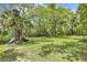 Expansive backyard featuring mature trees, lush green grass, and two kayaks on the side at 3627 Holmes Dr, Johns Island, SC 29455