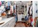 Organized walk-in closet with built-in shelving, drawers, and ample storage space at 37 Fort Royal Ave, Charleston, SC 29407