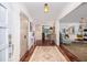 Inviting entryway features hardwood floors, neutral walls, and decorative lighting at 37 Fort Royal Ave, Charleston, SC 29407