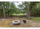 Enjoy outdoor gatherings by the modern fire pit, set within a serene backyard landscape at 37 Fort Royal Ave, Charleston, SC 29407