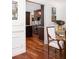 Dining area with view of a modern kitchen, hardwood floors, and an open design at 37 Fort Royal Ave, Charleston, SC 29407