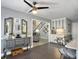 Dining room with gray walls, gray furniture, and adjacent to the kitchen at 482 Planters Trace Dr, Charleston, SC 29412