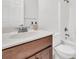 Small bathroom with a single vanity and combination shower and tub at 4823 Shady Tree Ln, Summerville, SC 29485