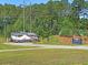 Convenient boat storage area with boat and RV parking, nestled in a wooded setting with a secure gated entrance at 4823 Shady Tree Ln, Summerville, SC 29485