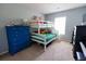 bedroom with bunkbeds, carpet, and a large window for ample natural light at 5094 Thornton Dr, Summerville, SC 29485