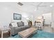 Comfortable living room with modern furniture, plenty of natural light, and open concept design at 512 Alderly Dr, Moncks Corner, SC 29461