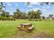 Community picnic table, set in a community greenspace, offering a relaxing spot for outdoor meals and gatherings at 520 Crossland Dr, Moncks Corner, SC 29461