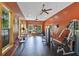 Community gym featuring state-of-the-art equipment, ceiling fans, and scenic views at 8967 N Red Maple Cir, Summerville, SC 29485
