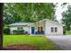 Charming single-story brick home featuring a bright blue front door and well-manicured lawn at 103 Four Iron Dr, Summerville, SC 29483