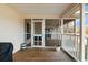 View of the screened in patio, leading to the backyard at 117 Ponderosa Rd, Summerville, SC 29483