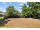 Expansive backyard featuring a partially landscaped area with a wood fence, perfect for outdoor activities at 125 Ridge Rd, Summerville, SC 29485