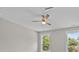 Bedroom with ceiling fan and windows, offering plenty of natural light at 125 Ridge Rd, Summerville, SC 29485