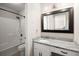 Bathroom featuring granite vanity, and a shower/tub combo at 130 Shropshire St, Goose Creek, SC 29445
