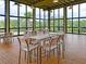 Bright meeting room with wood floors, large windows, and seating for many people to enjoy the scenery at 134 Etiwan Park St, Charleston, SC 29492