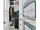Well-organized walk-in closet with shelving, hanging storage, and natural light at 134 Etiwan Park St, Charleston, SC 29492