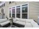 Outdoor patio with comfortable seating, ideal for enjoying the backyard view at 1454 Carradale Ln, Mount Pleasant, SC 29466