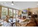 Inviting living room featuring a fireplace and large windows offering natural light at 1454 Carradale Ln, Mount Pleasant, SC 29466