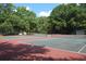 Beautiful Tennis Courts surrounded by tall green trees under a bright sky at 1454 Carradale Ln, Mount Pleasant, SC 29466