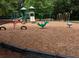 This community playground offers lots of fun, including seesaw, slides, swings, and animal themed spring riders at 164 Historic Dr, Mount Pleasant, SC 29464