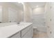 Stylish bathroom featuring a bathtub, shower, and modern vanity with white countertops at 198 Winding Branch Dr, Summerville, SC 29486
