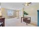 Bright living room with carpet flooring, a ceiling fan, and a rock climbing wall for  at 199 Meadow Wood Rd, Summerville, SC 29486