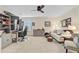 Comfortable living room with a ceiling fan, offering a relaxing space for entertainment and leisure at 199 Meadow Wood Rd, Summerville, SC 29486