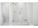 Sleek bathroom with glass-enclosed shower, modern fixtures, and neutral tones at 2004 Sea Water Dr, Charleston, SC 29412